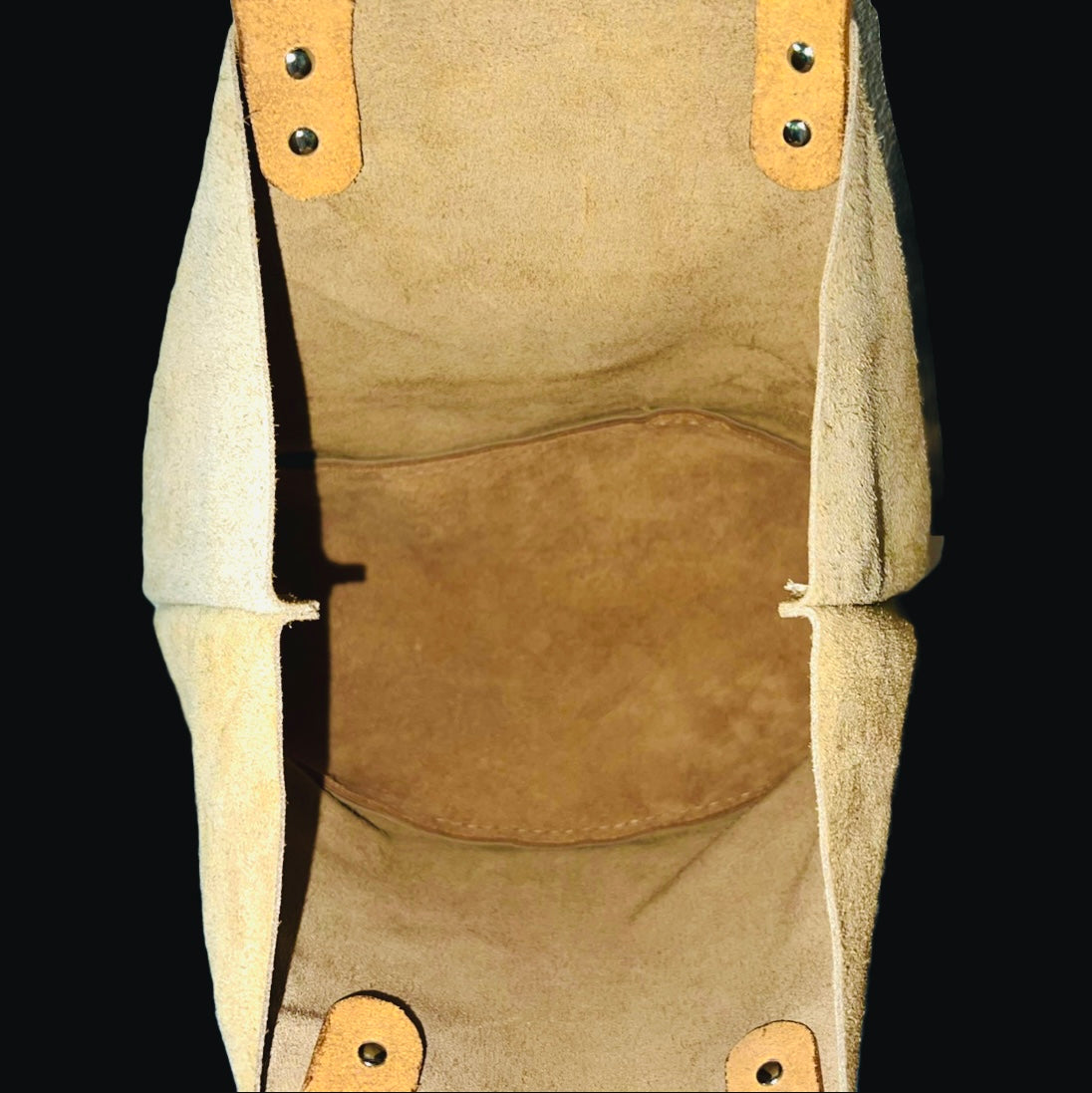Shopper "Rachel" - suede/smooth leather