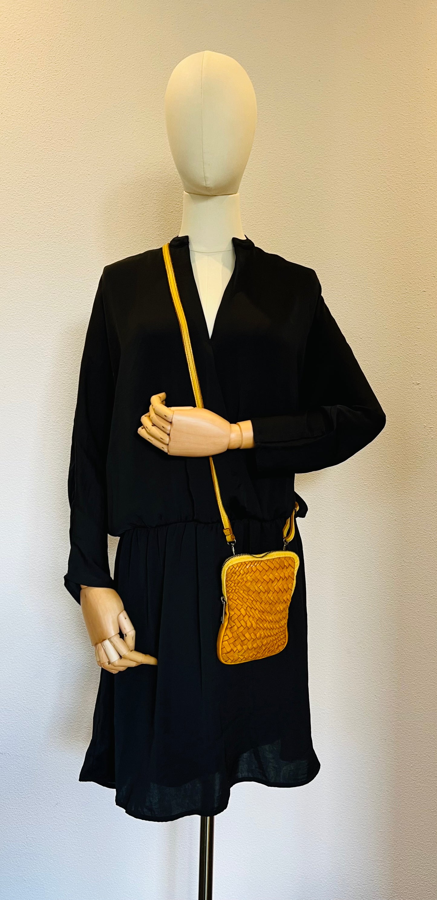 Small bag made of soft, high-quality calf leather - yellow