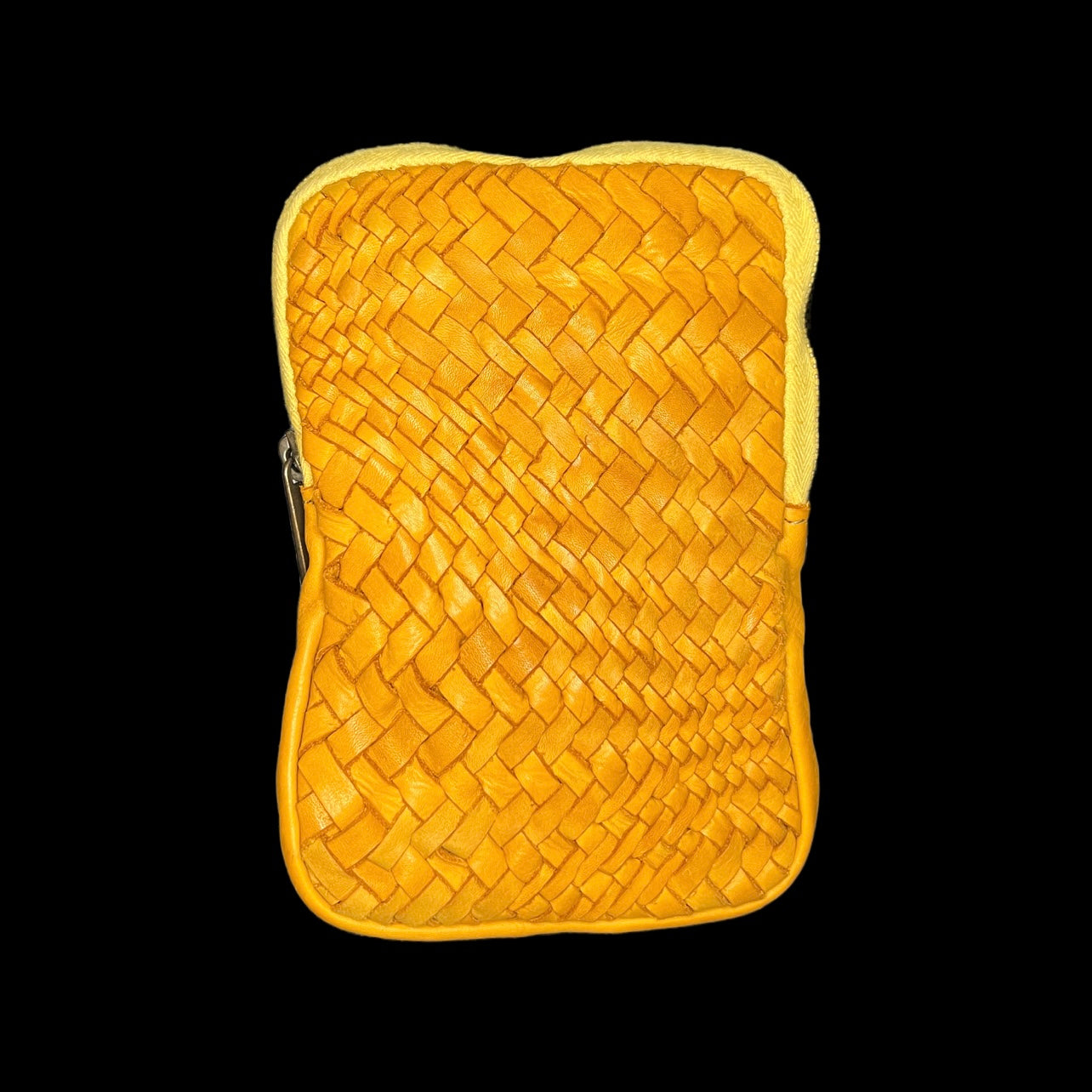 Small bag made of soft, high-quality calf leather - yellow