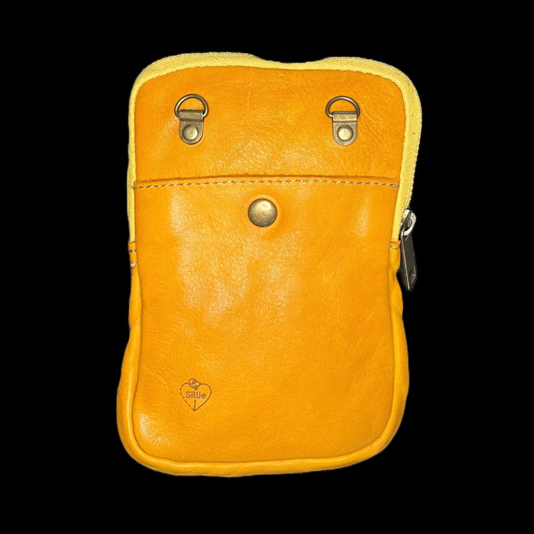 Small bag made of soft, high-quality calf leather - yellow