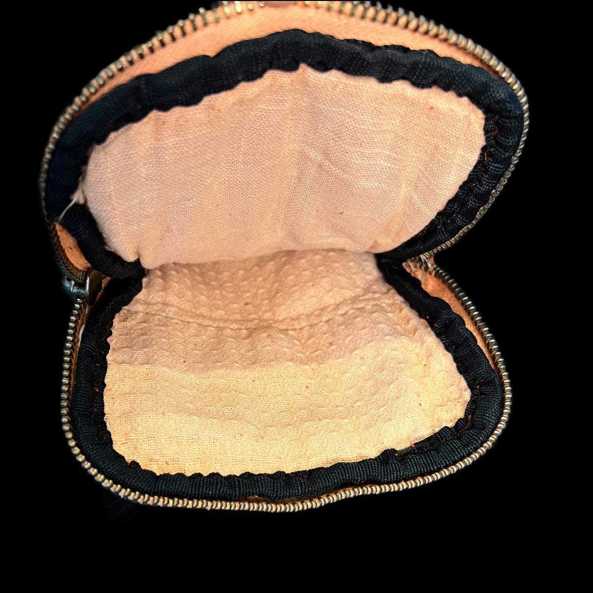 Small bag made of soft, high-quality calf leather - orange