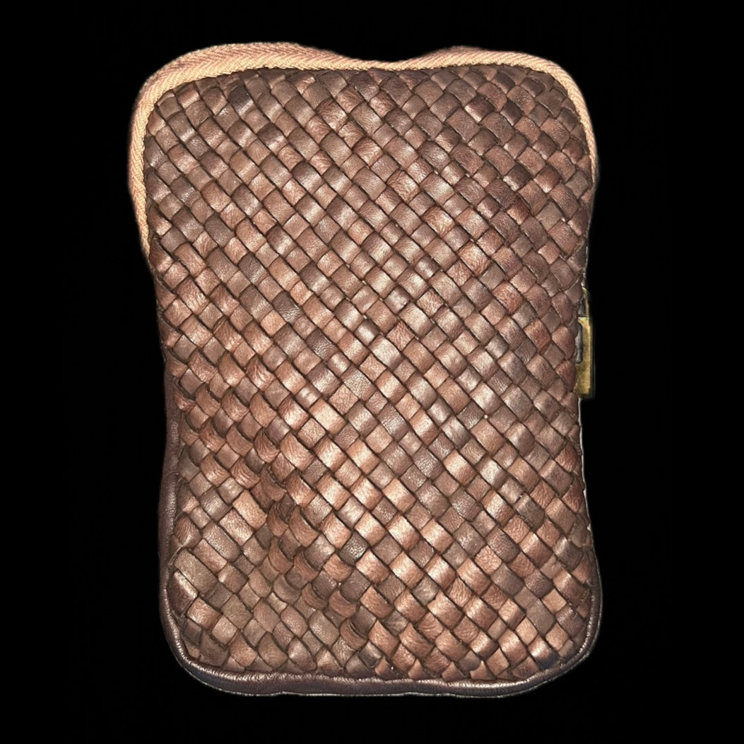 Small bag made of soft, high-quality calf leather - dark brown