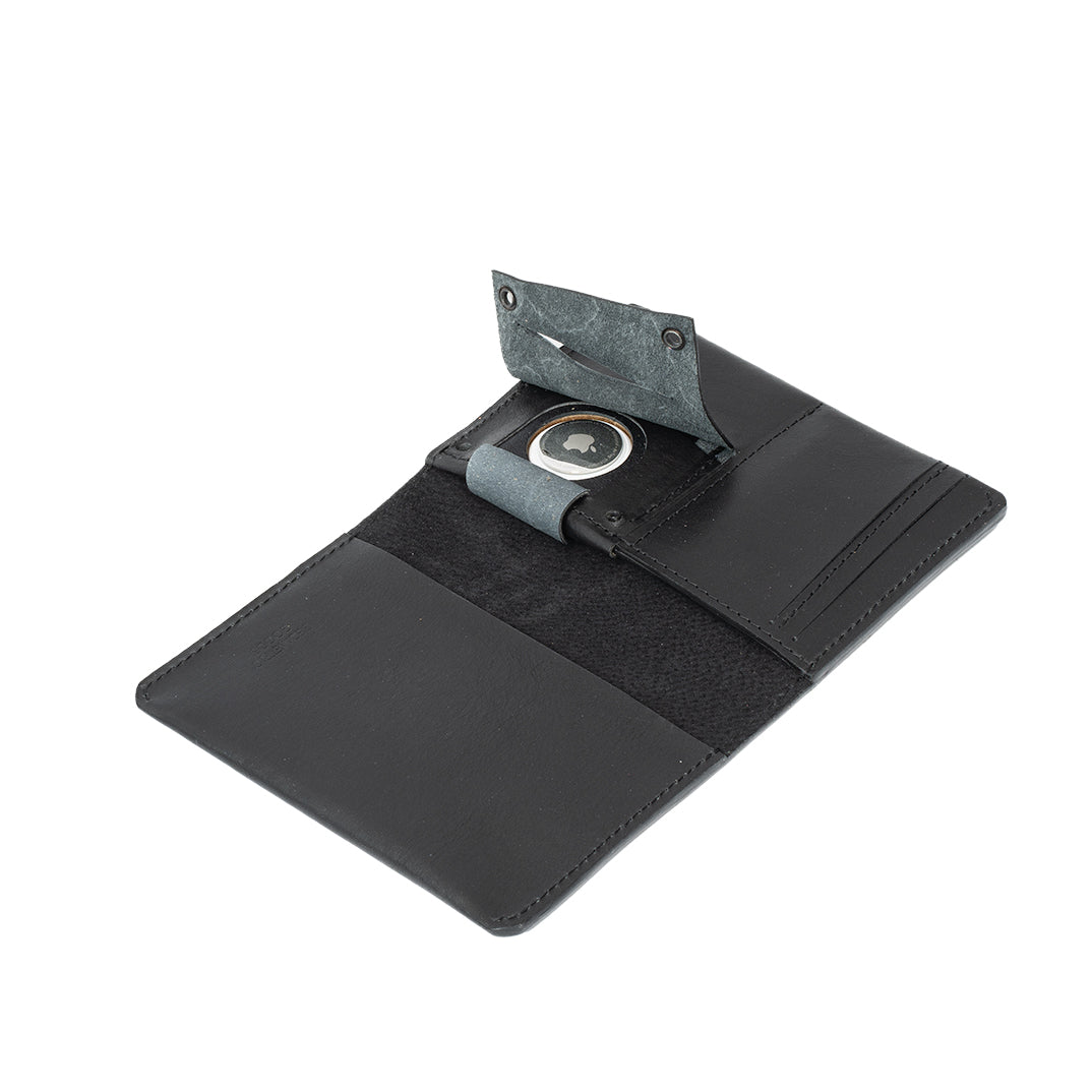 Leather AirTag Passport Holder (OUTLET)-6