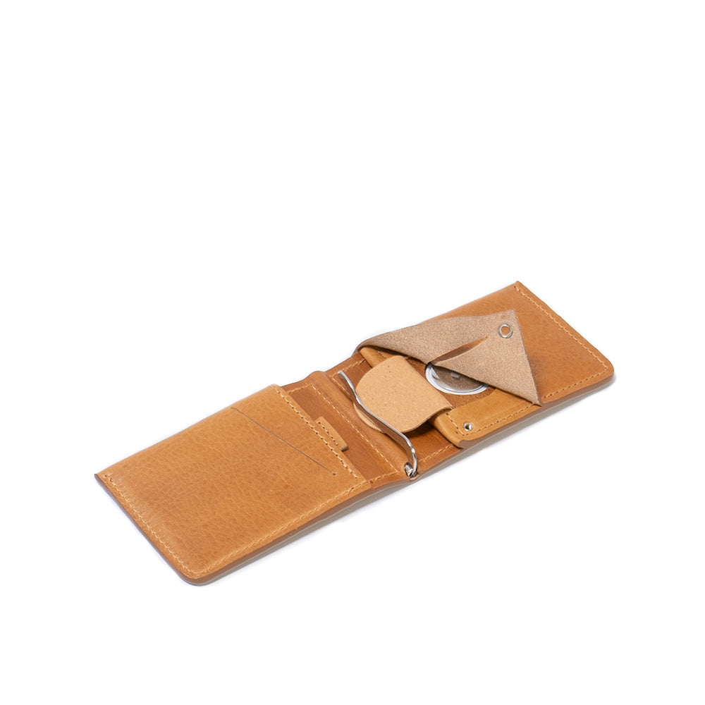 Leather AirTag Wallet with Money Clip (OUTLET)-0