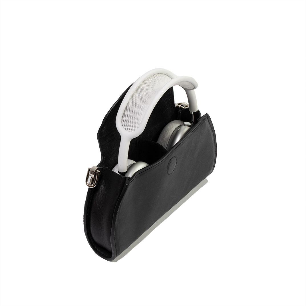 Leather Case-Bag for AirPods Max (Black)-1