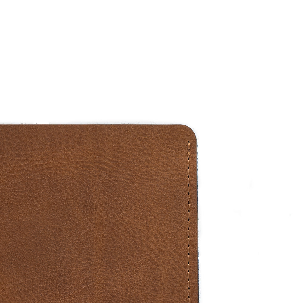 Leather Bag for MacBook with zipper pocket-2