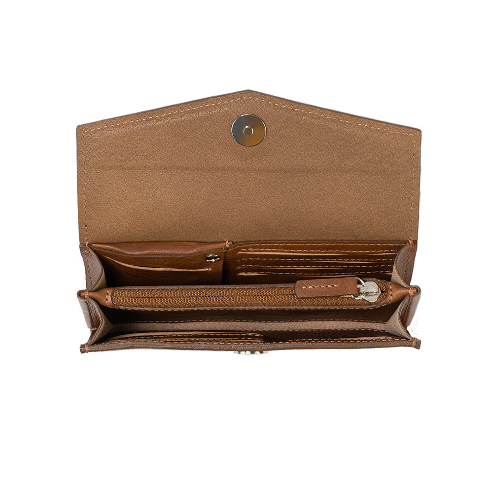 Leather AirTag Long Flap Wallet-1