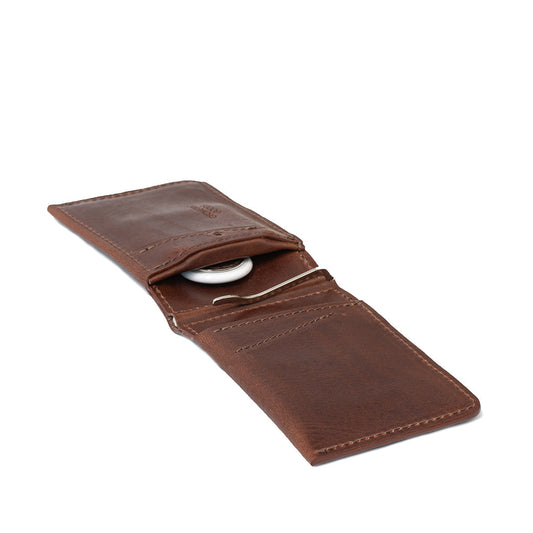 Leather AirTag Money Clip 2.0 | RFID Blocking (OUTLET)-0