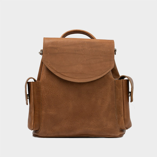 Leather backpack - Chatelet (Brown)-0