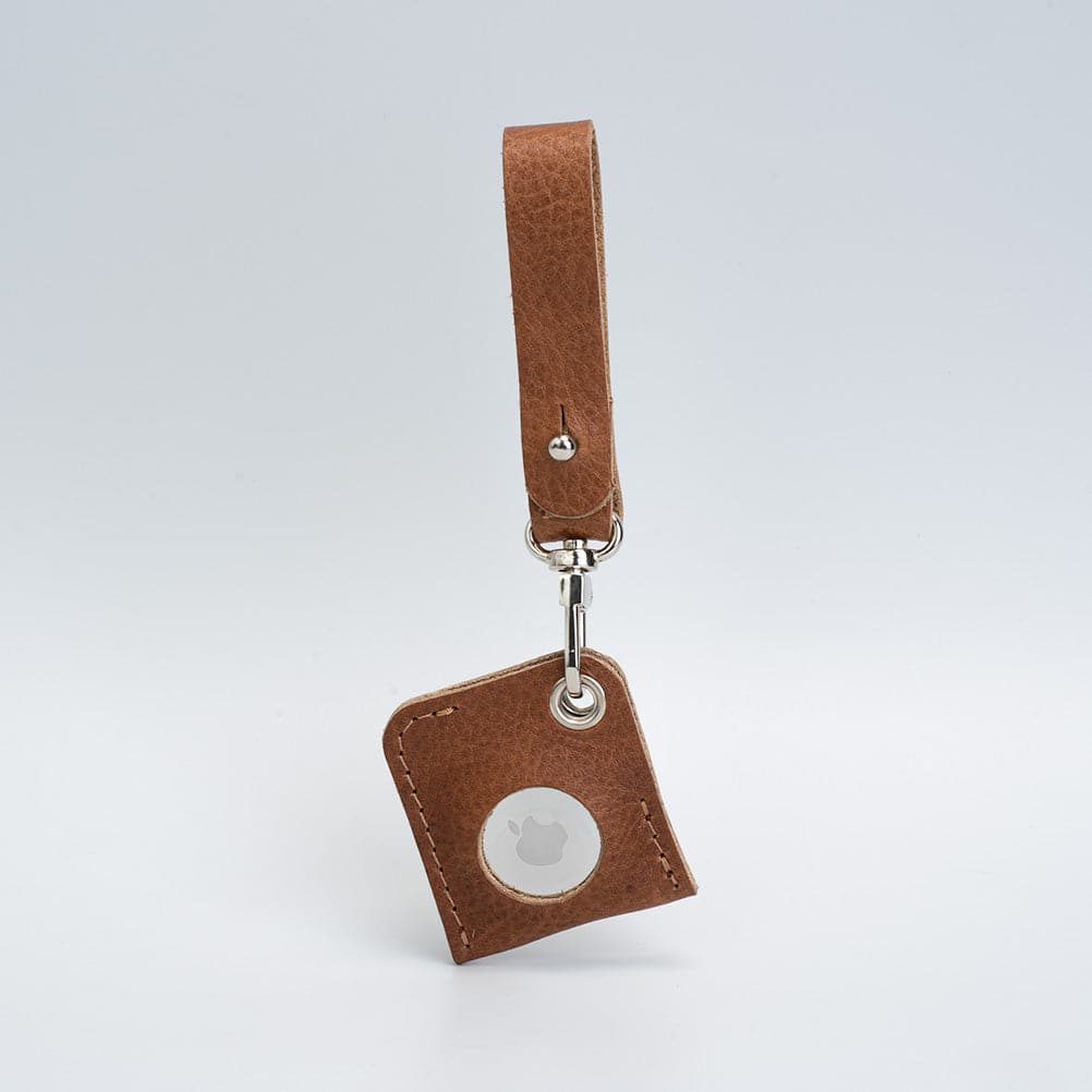 Leather AirTag bag charm-7