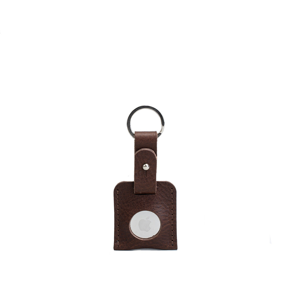 Leather airtag keyring-0