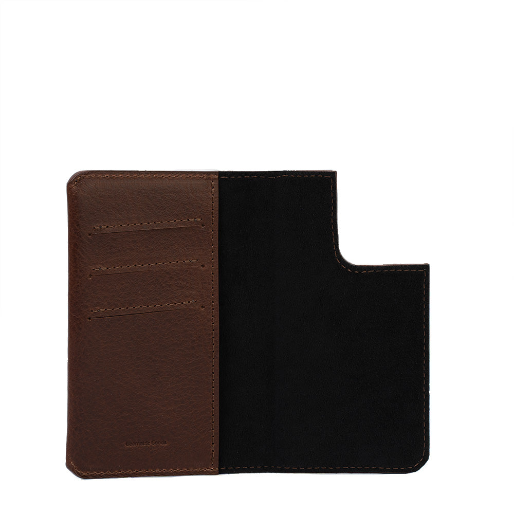 iPhone 15 series Leather Folio Case Wallet with MagSafe - The Minimalist 1.0-2