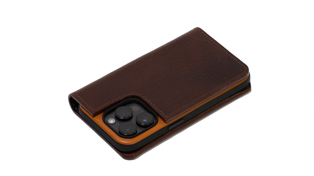 iPhone 14 series Leather Folio Case Wallet with MagSafe - The Minimalist 1.0-3