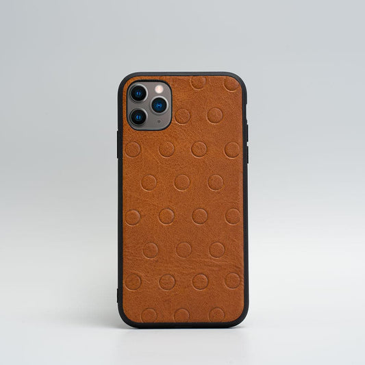 Leather Cases for iPhone 11 Series - Monochrome Polka dots-0