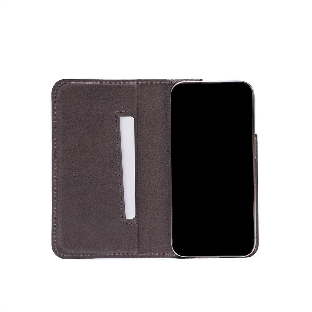 iPhone 16 series Leather Folio Case Wallet with MagSafe - The Minimalist 3.0-3