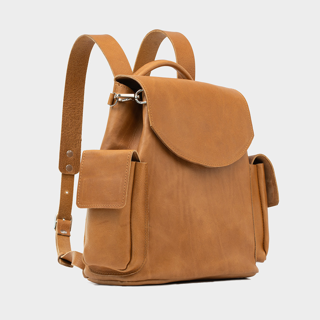 Leather backpack - Chatelet (Tan)-2