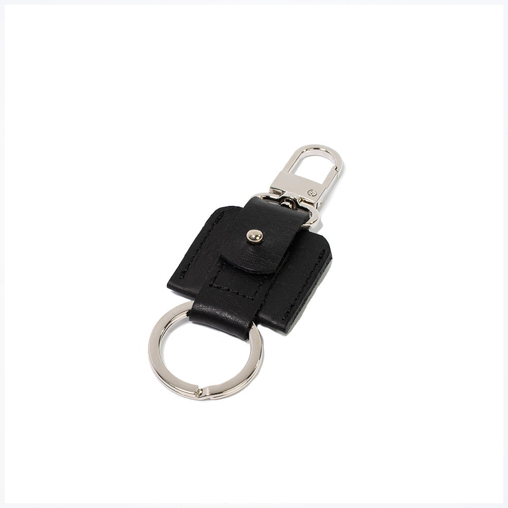 AirTag keychain with snap hook and keyring-3