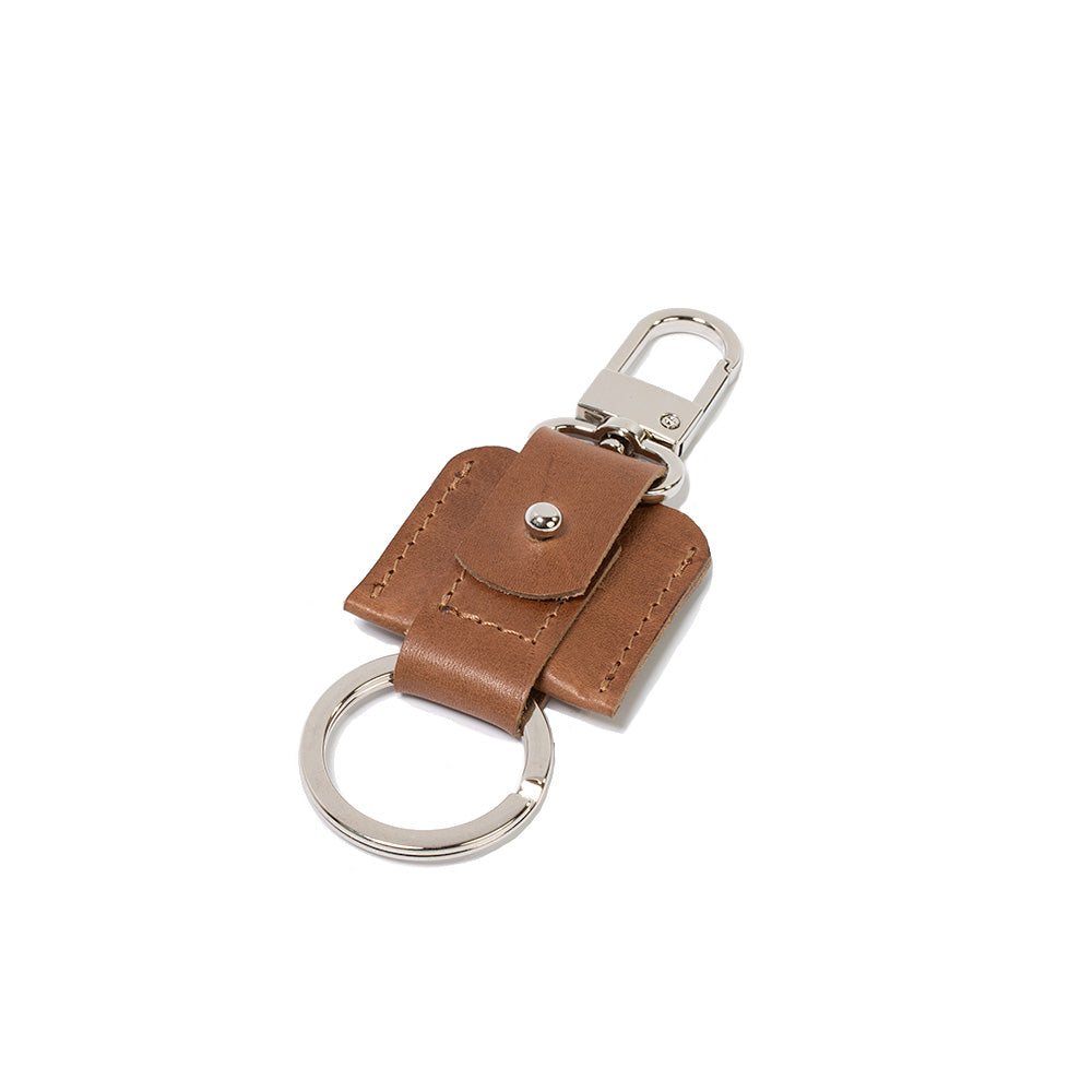 AirTag keychain with snap hook and keyring-2