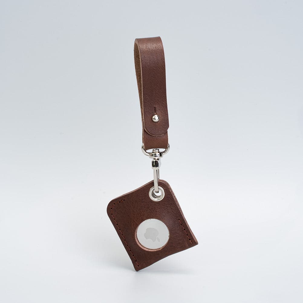 Leather AirTag bag charm-8