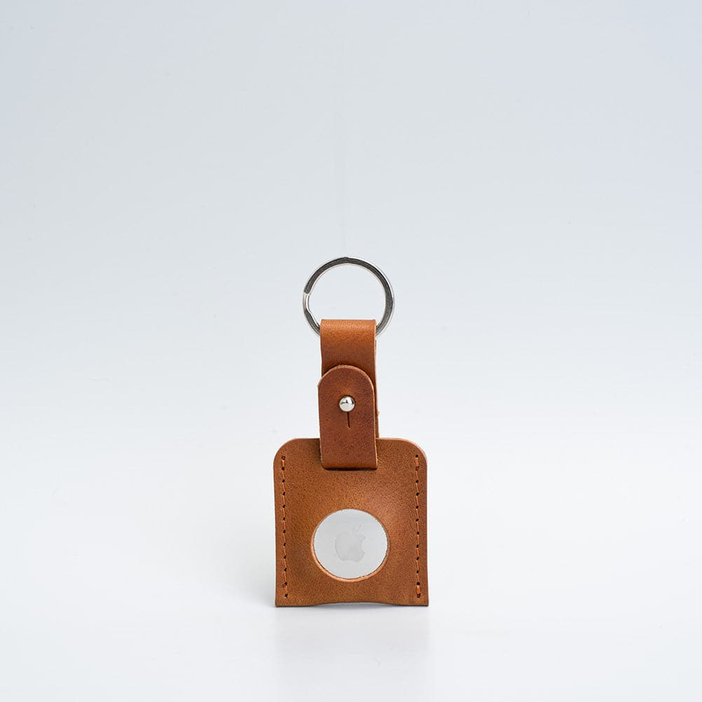 Leather airtag keyring-7