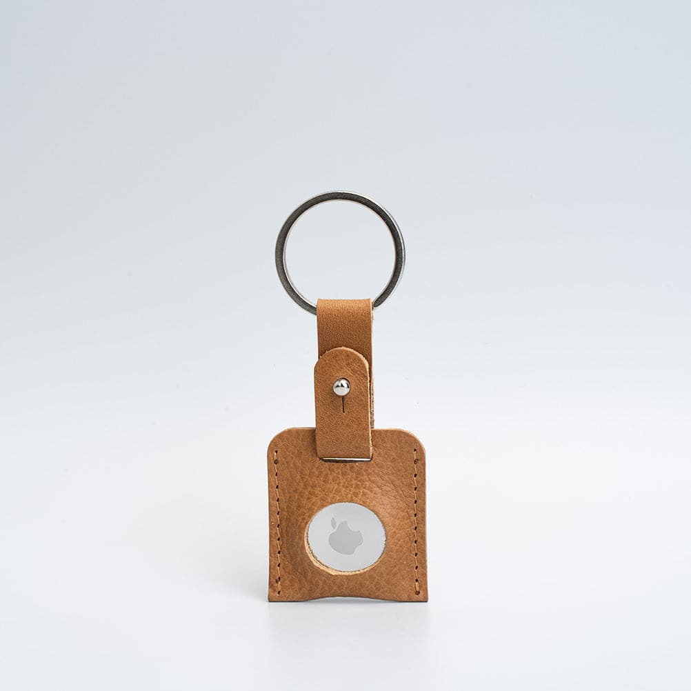 Leather airtag keyring-3