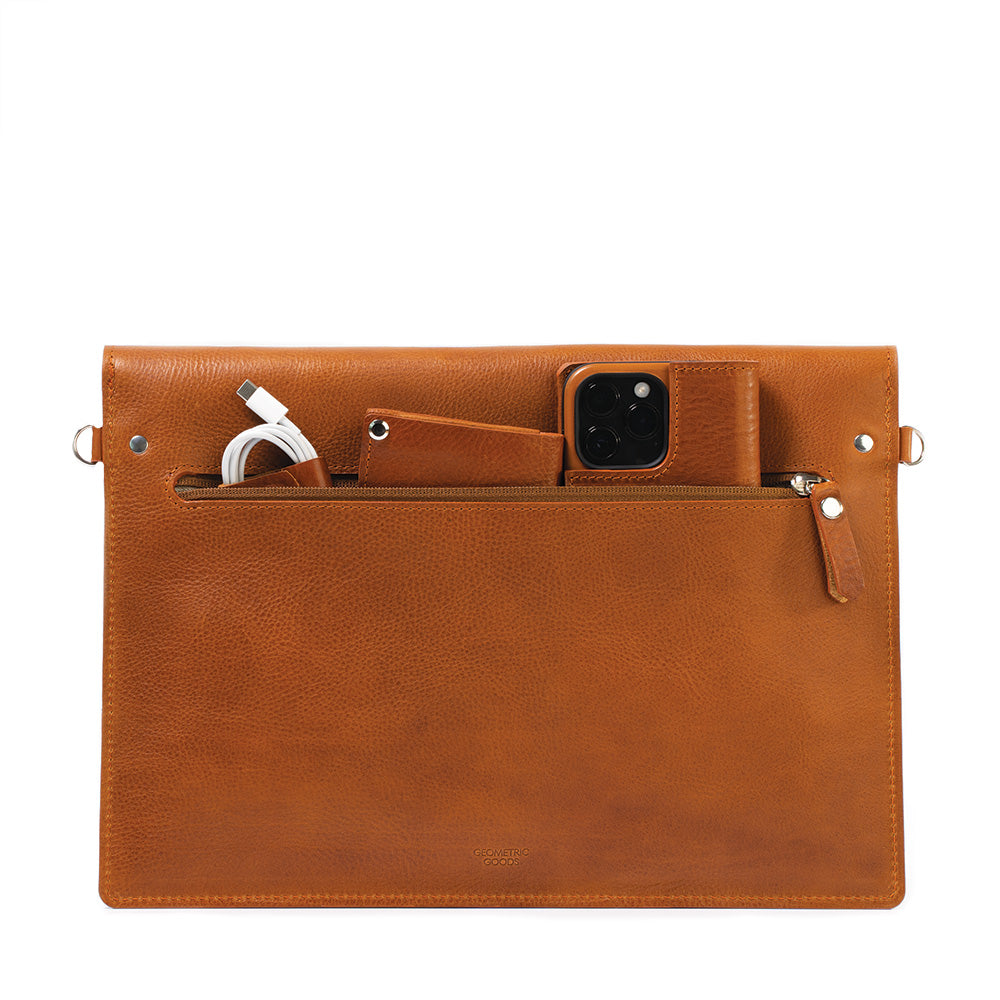 Leather Bag with adjustable strap for MacBook-1