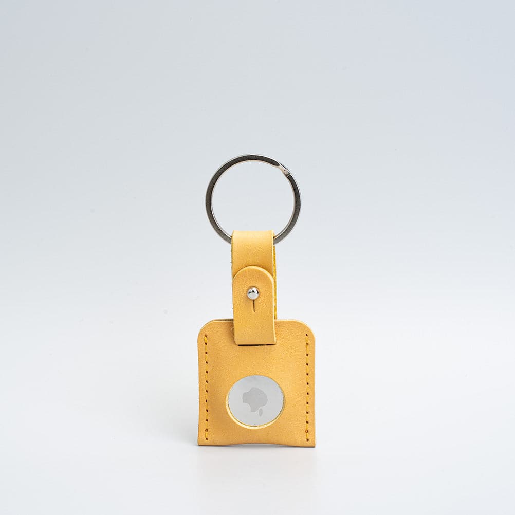 Leather airtag keyring-4