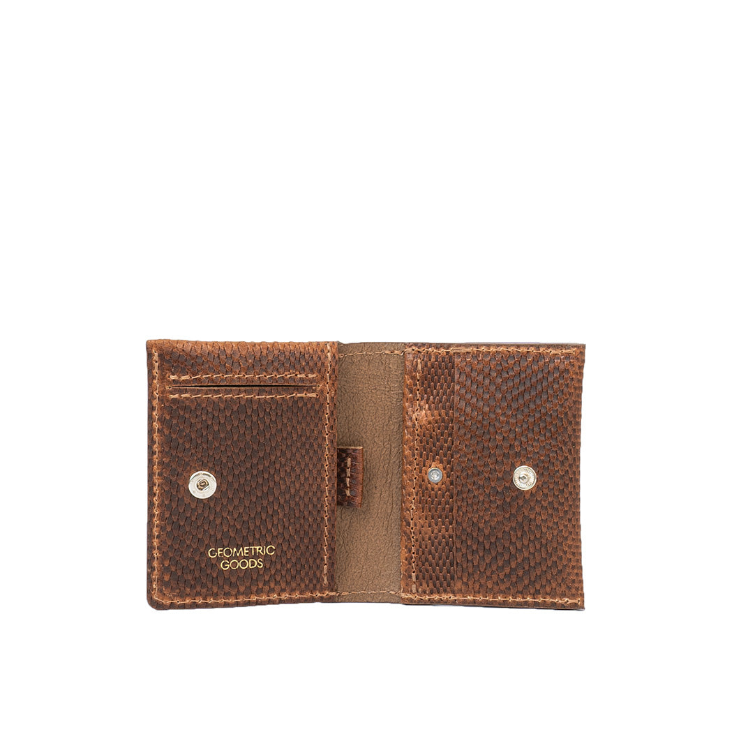 Leather AirTag Card Wallet - Minimalist 5.0 (Snake Print)-2