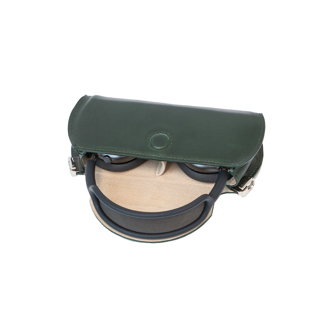 Leather Case-Bag for AirPods Max (Forest Green)-2