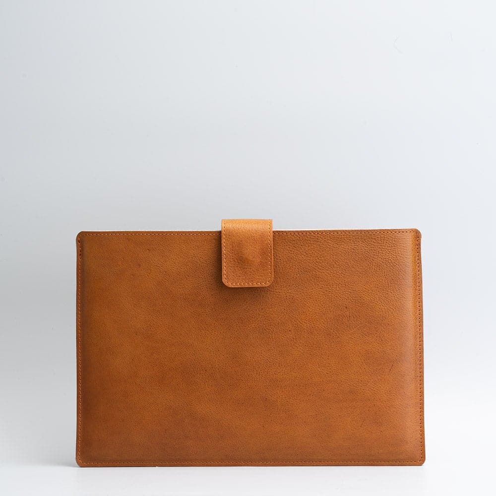 Leather Bag for MacBook with zipper pocket-8