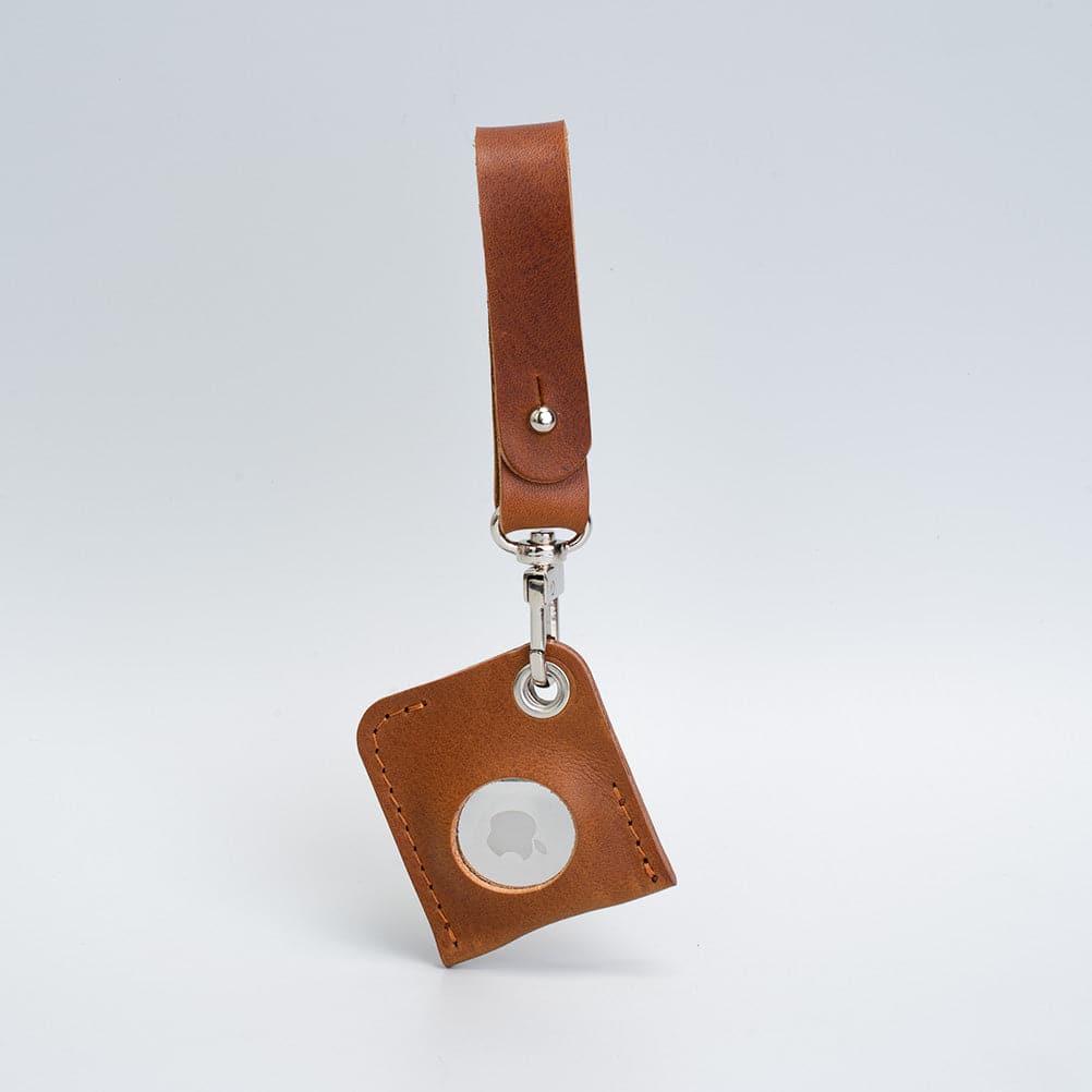 Leather AirTag bag charm-6